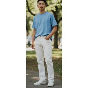 Levi's White 539 Straight Denim Eco Jeans size 31x32